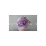 Round Crown Elegant Sinamay Hats for Women With 3 Layers Sinamay Roses, Petal and Stripe thumbnail-1