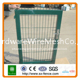 Green Color Pvc Coated Fence Gate Factory thumbnail-1