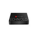 Black 4K x 2K Smart Quad Core Android TV Box Ethernet 10 / 100M LAN Support BT 4.0