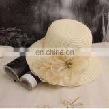 Dome Sunshade Hat Fashion Flower Yarn Straw Hat thumbnail-4