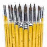 Long Coloured Handle Horse Hair Brush, Round, #1~12 thumbnail-4