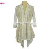 Fashionable Black and White Hit Colour Two Piece Vest Dress And Long Blouse Cardigan For Women Everyday Wear thumbnail-6