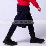 T-GP003 Winter Girls Striped Short Casual Loose Wide Leg Pants thumbnail-3