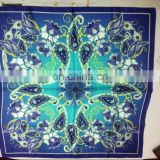 Factory Direct Luxury Custom Digital Printed 65*180cm 100% silk scarf