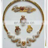 latest good quality and nice 18K gold jewelry sets for girl