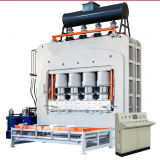 Short Cycle Melamine Laminating Hot Press for HDF Laminate Flooring, Furniture thumbnail-3