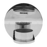 Modern 304 Stainless Steel Handrail Post Round Tube Bracket on Wall Mounted Flange Base Support thumbnail-4