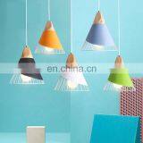 New Design Modern Colorful Metal Wire Hanging Pendant Ceiling Lamp for Cafe thumbnail-1