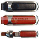 Classic Leather USB Flash Drive With USB 2.0 Interface Usb Stick