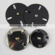 Sliver Spray Painting Alloy Press Hidden Sew Black Metal Sew On Snaps