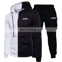 Customized brand LOGO  wholesale new fashion spring and autumn  casual zipper coat cardigan suit plus size sports jogging suit