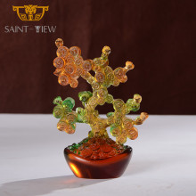 Liuli Crystal Chinese Feng Shui Lucky Fortune Money Tree Craft thumbnail-2
