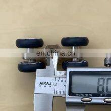 Modern Custom Color Punch Polish Sliding Blinds Wheel Sliding Door Roller System Wooden Wheel Cabinet Roller thumbnail-3