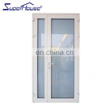 Superhouse Used Exterior French Doors Cheap Metal Aluminium Interior Double Lowes Doors With Blinds Push And Pull