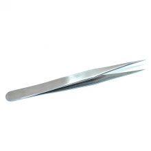 Sanded Stainless Steel Tweezers Elbow, Thin Tip, Anti-static Small Tweezers, Bird's Nest, Hair Picking, Acne Clip, Maintenance Tool Set, 12 # Tweezers thumbnail-2