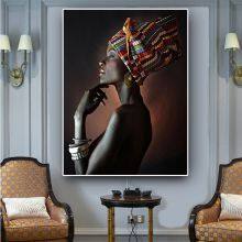 Wholesale Oil Paintings of African American Art Deco Figures thumbnail-4