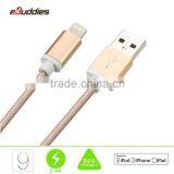 MFi Certified Manufacturers Nylon Braided Aluminum Usb Charger Cable for Iphone 5 5S 6 6 Plus thumbnail-4