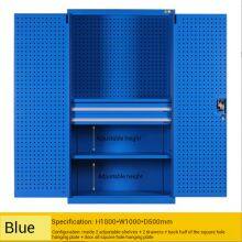 Industrial Tool Organizer Cabinet With Removable Shelves and Pegboard Design Heavy Duty Steel Construction for Workshop Garage thumbnail-4