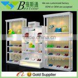 High Quality Retail Wooden Shoe Store Display Shelf