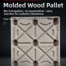 Eco-friendly, Recyclable Molded Wood Pallets — Compliant With European and American Standards — Hassle-Free Export thumbnail-1