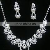 Double-Layer Imitation Pearl Beads Necklace Drop Handmade Jewelry Set thumbnail-2