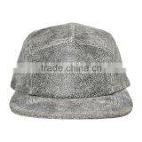 Fashion Leather Distressed Grey 5 Panel Cowboy Hat Cheap thumbnail-3