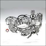 Fandango Women's Swan Metal Filigree Laser Cut Christmas Carnival Mask thumbnail-3