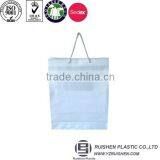 Square Bottom Loop Hanle Bag, White PE Loop Handle Bag, Loop Handle Carrier Bags