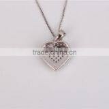 2016 Valentine's Day Gift Heart Shape 925 Silver Hip Hop Pendant Jewelry Custom thumbnail-5
