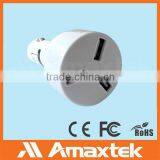 CE and FCC Certified Multi-function 3 Port USB Car Charger Adaptor thumbnail-4