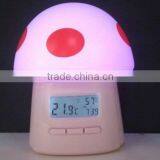 CE RoHs Approval Digital Thermometer-Hygrometer Touch On/off Night Light