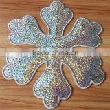 2015 New Arrive Heat Seal Snowflake Sequin Applique Patch --- S1433 thumbnail-2
