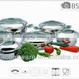 Certified by LFGB, FDA 304 Stainless Steel Pan With Induction Bottom for Wholesale/Retailer