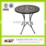 Patio New Design Mosaic Talbe Metal Garden Outdoor Mosaic Furniture Set thumbnail-6