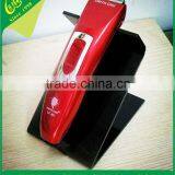 Black Acrylic Electric Hair Cutter Display With Hot-bend Forming, 5mm Imported Plexiglass Hair Cutter Holder With Engraving thumbnail-2