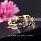High Quality Style Hollow 18K Gold Plated Square Crystal Bangle Best Gift thumbnail-6