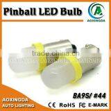 6.3V LED Bulb for Pinball Machine 44 BA9S Yellow