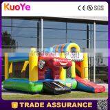 Funny Cheap Race Car Mcqueen Type Inflatable Combo With Slide for Kids
