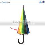 Promotional Big Bright Rainbow Color Outdoor Rain Umbrella thumbnail-4