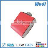 Square Shaped Hip Flask With Leather Wrap HS101