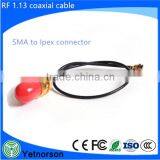 SMA male to UFL ipex connector with RG1.13 coaxoal cable