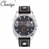 mens watch made in china leather pilot military watch