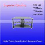 Fashion TV Stand Tempered Glass and Aluminum TV Cabinet Universal thumbnail-1