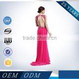 Factory Directly Wholesale Beautiful Peach Color Bridesmaid Dress thumbnail-4