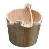 2016 Handmade and Durable Watering Pot or Bucket With Wood Handle in Various Shapes and Sizes for Home