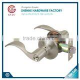 Satin Nickel Keyed Tubular Lever Handles Locks thumbnail-5