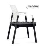Modern Leisure White Plastic Chair thumbnail-2