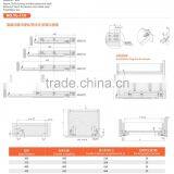 Full Extension Bottom Mounting Soft Close Drawer Slide Channel thumbnail-4