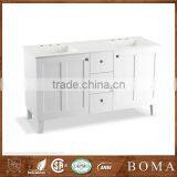 60" Transitional Wooden Free Standing Bathroom Vantiy Cabinet thumbnail-1
