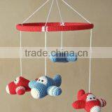 Crochet mobile airplane stuffed toys,baby toys